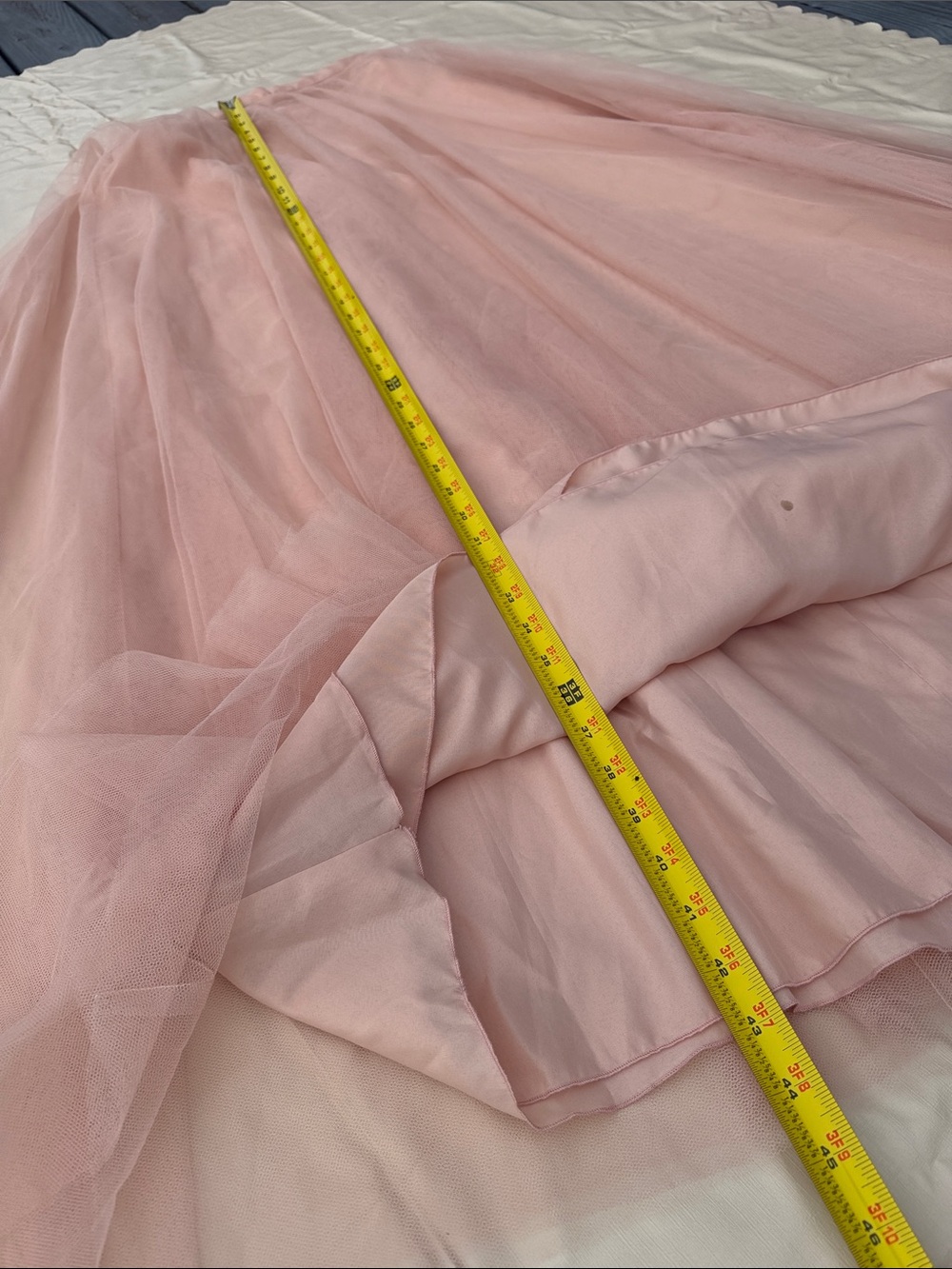 Jenny Yoo Dusty Rose Tulle A-Line Skirt Sz 8 - Picture 6 of 9